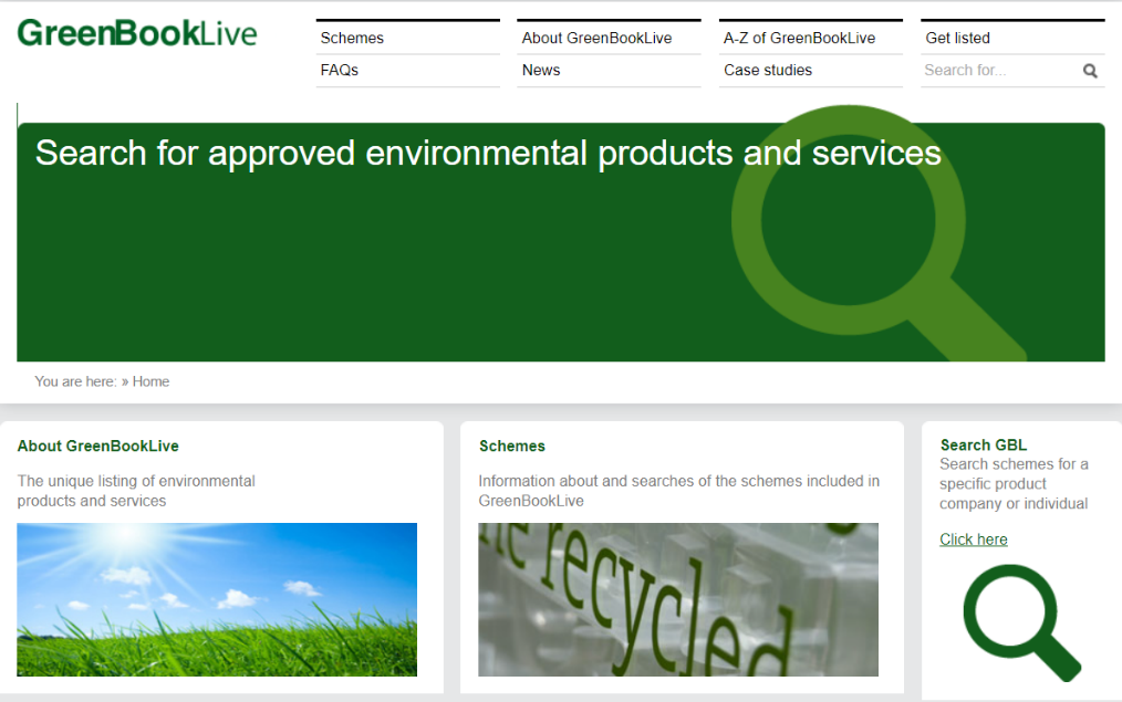 海外の排出原単位データベース ⑨Green Book Liveの使用方法の画面例