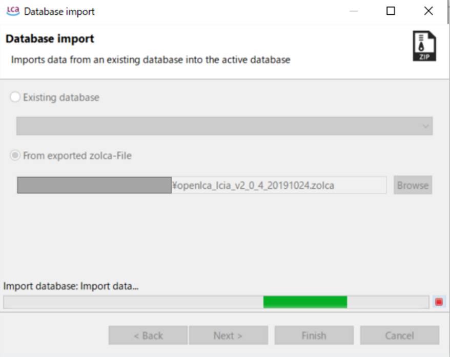 海外の排出原単位データベース ⑨openLCANexusの使用方法の画面例